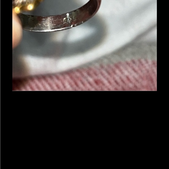 ✨Sterling Daisy Ring Opal Gold Flower Summer Vintage 925  7.5 Ring India - Picture 4 of 4